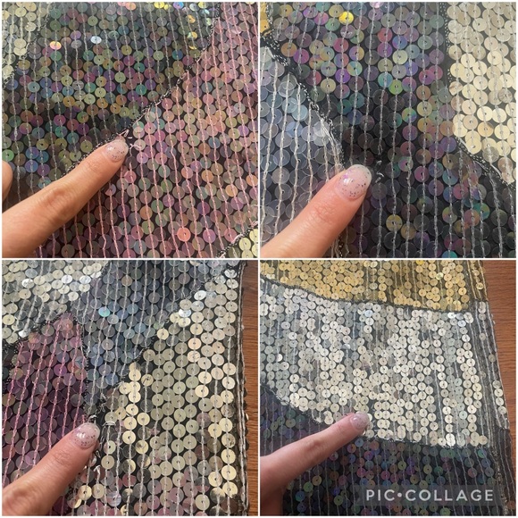 Jean for Joseph Le Bon multicolor sequin silk dress size L - Picture 13 of 16